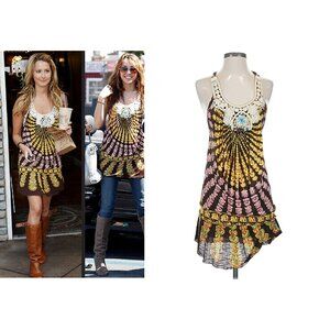 ASO ASHLEY TISDALE MILEY CYRUS Top Dress Tunic Y2K RARE